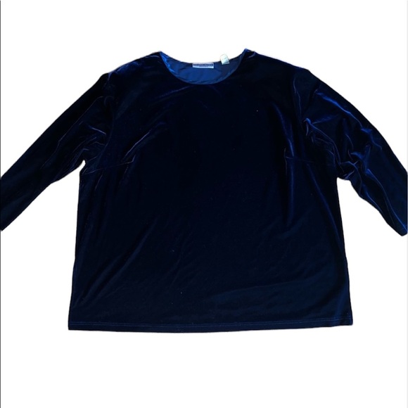 Velour like plus size vintage Amanda smith top - Picture 1 of 7
